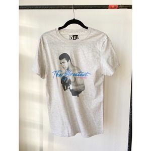 ALI Unisex Heather Gray Muhammad Ali 'The Greatest' Short Sleeve Tee size S